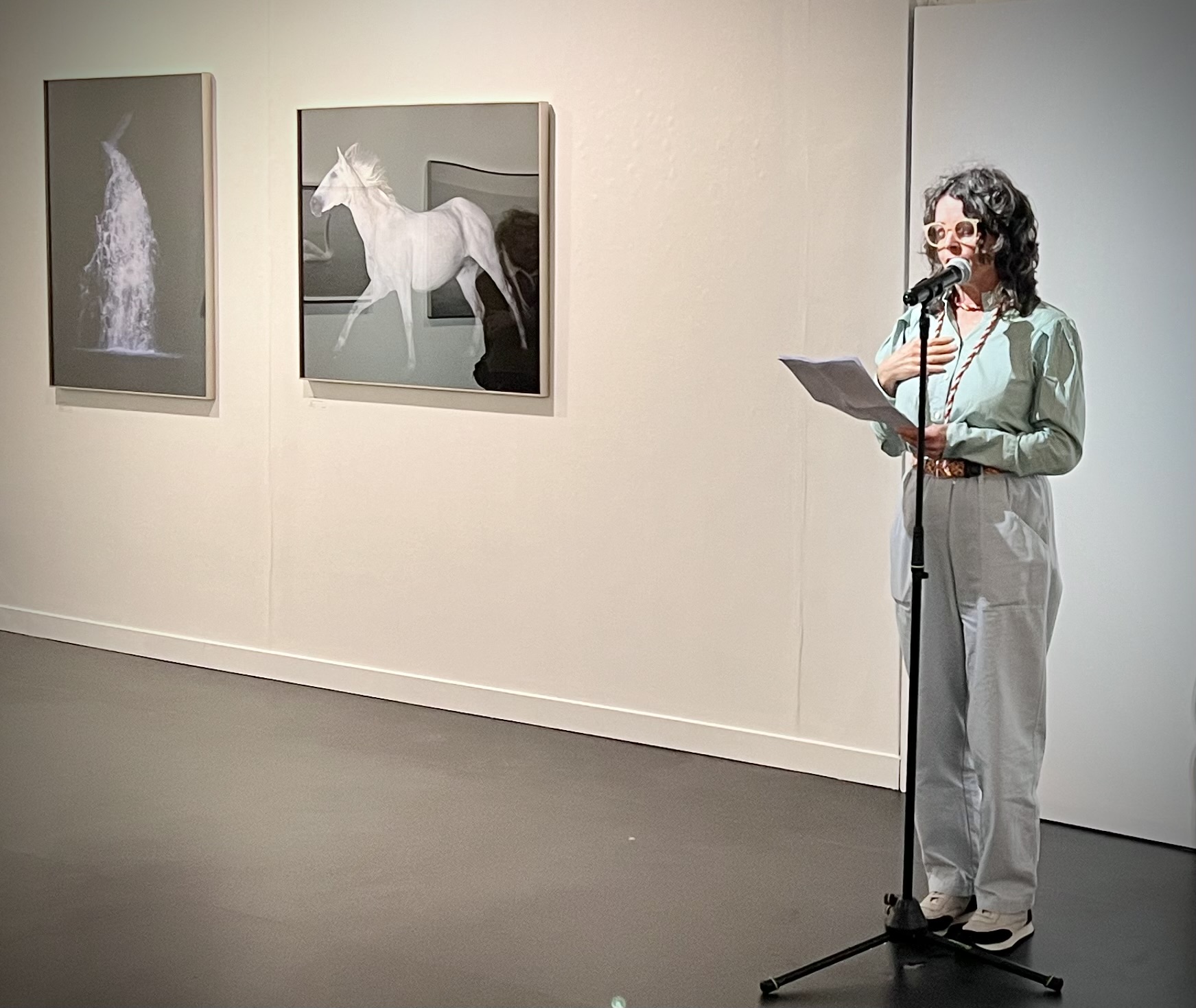 Greta at opening to use for In Conversation