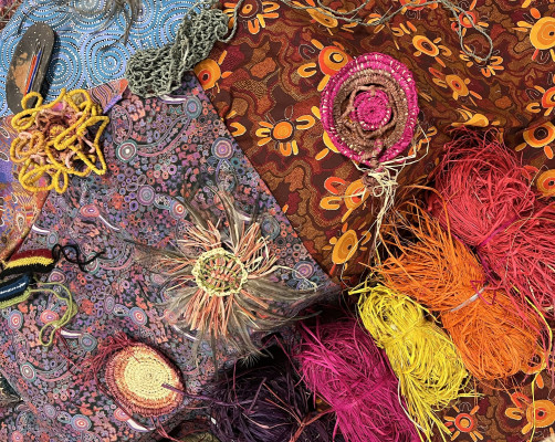 Jody Rallah weaving 1