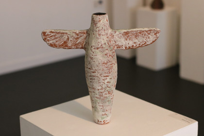 Rachel Bakker 2025 coiled vessel slip glaze