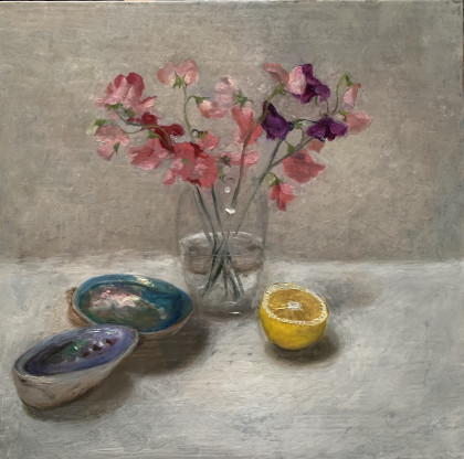 Tatyana Kulida Sweet peas and paua