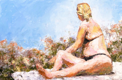 GARDEN SUNBATHING 1900