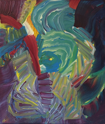 Metamorphosis 3 oil on canvas Ekaterina Dimieva 2025