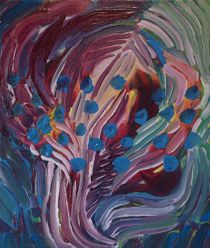 Metamorphosis 5 oil on canvas Ekaterina Dimieva 2025