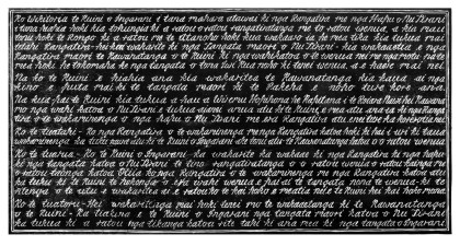 Te Tiriti o Waitangi Colensos Run by William